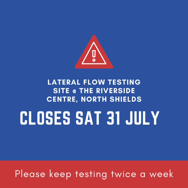  Rapid testing site in North Shields to close