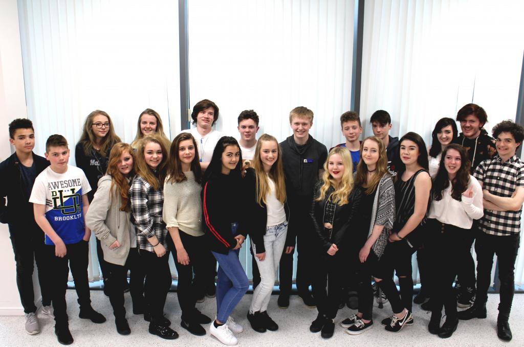 PHOTO: Young Mayor Kieran Archer (centre) with the performers for this year’s Event @ Segedunum.