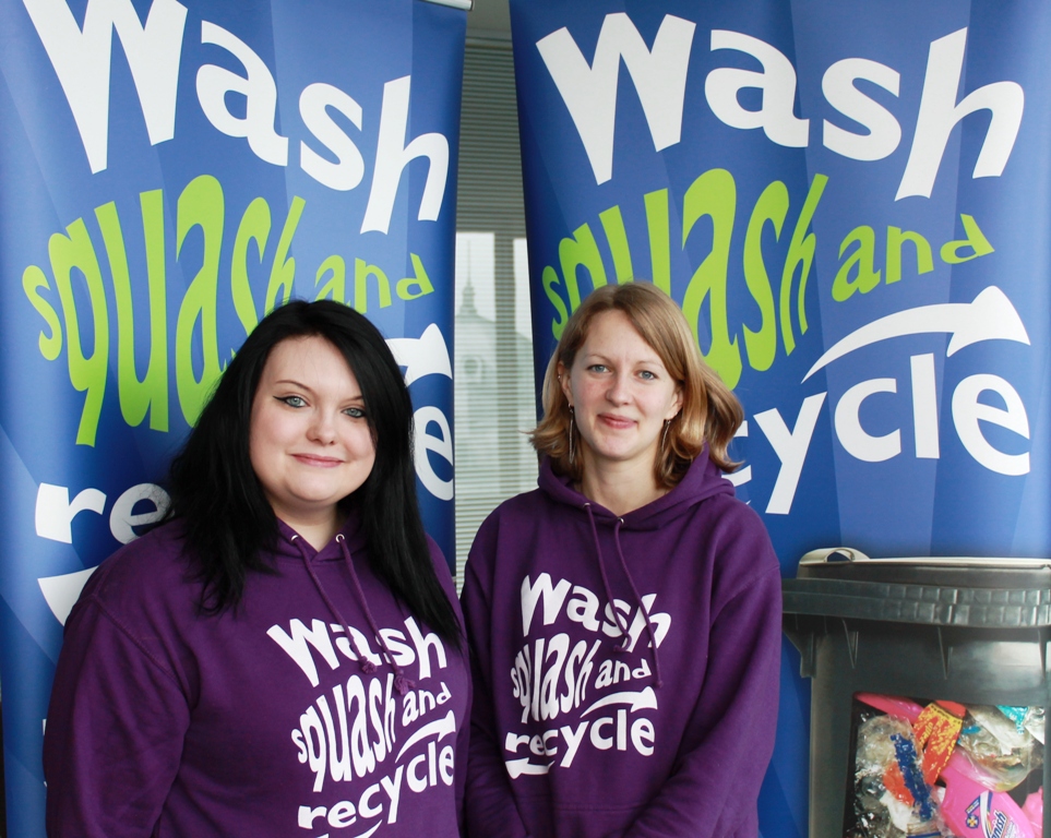 Image of wash, squash, recycle team