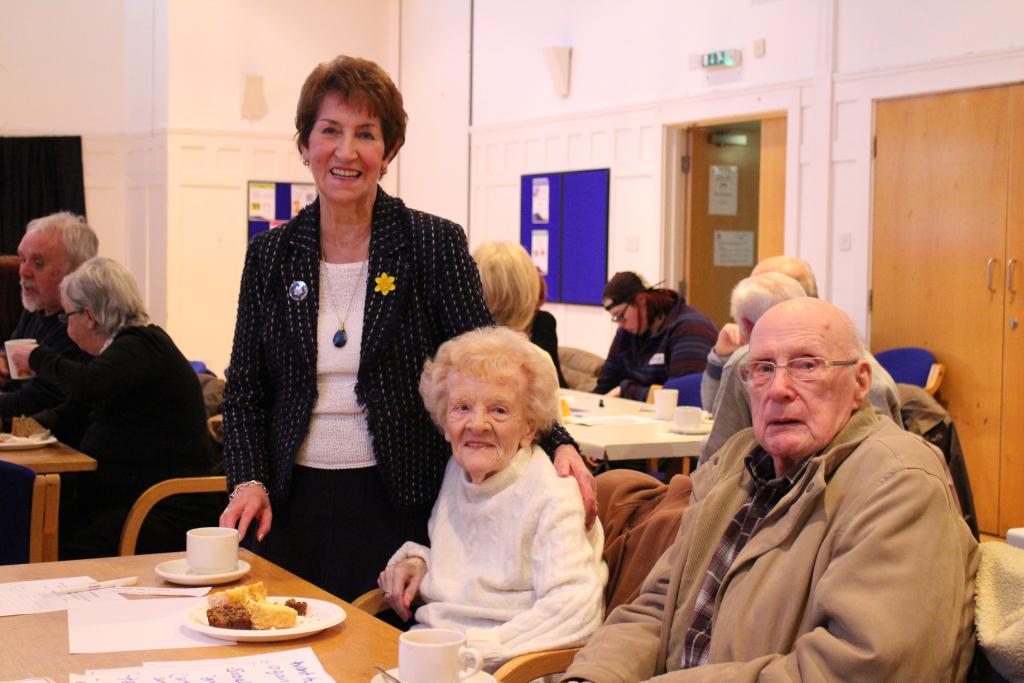 Elected Mayor Norma Redfearn with residents