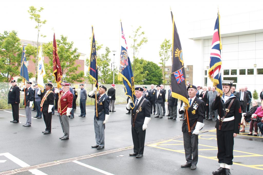 Veterans during last year's ceremony at the White Swan Centre