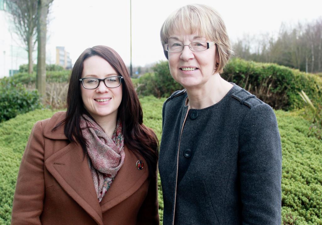 (left to right) Lisa Goodwin, VODA’s chief executive with Cllr Lesley Spillard, chair of the Health and Wellbeing Board and cabinet member for Public Health.