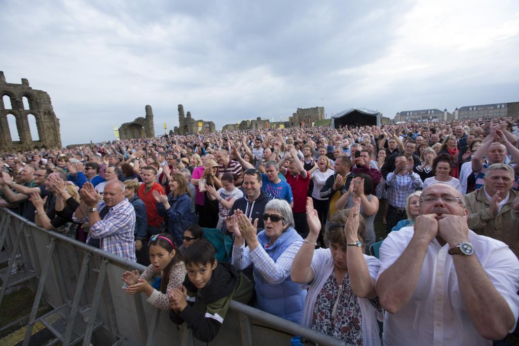 The crowd during the 2015 Mouth of the Tyne Festival