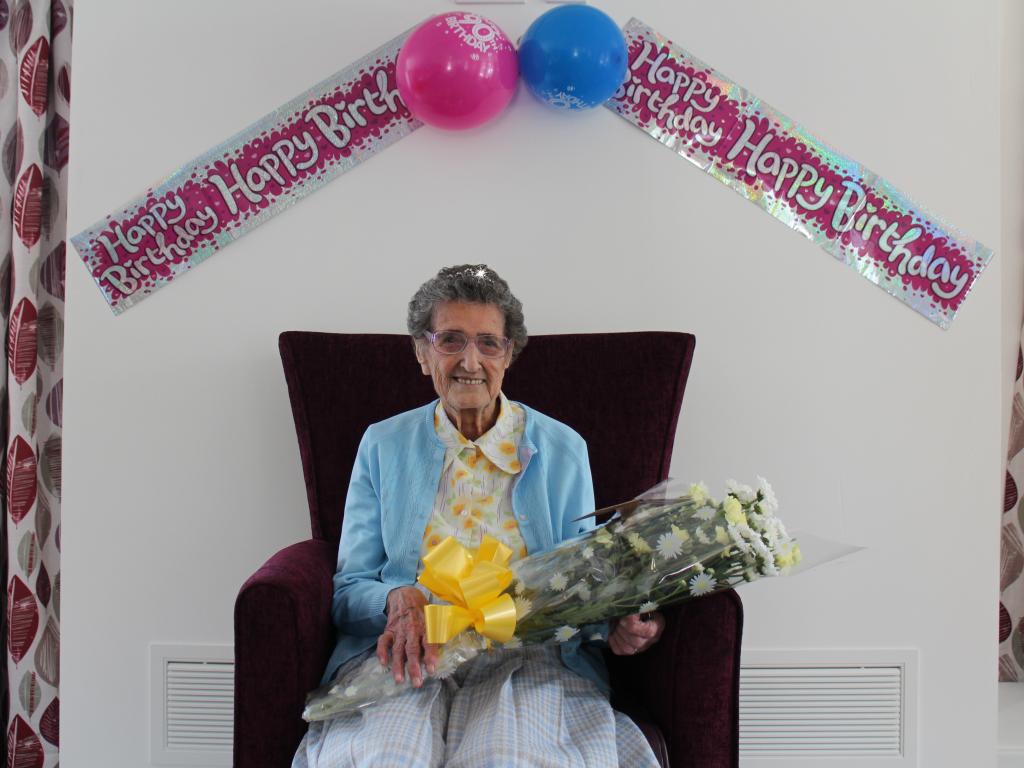 Muriel celebrates a very happy 90th birthday