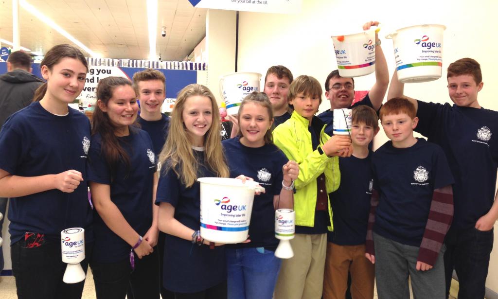 The Youth Council hold a bag pack to raise funds for Age UK