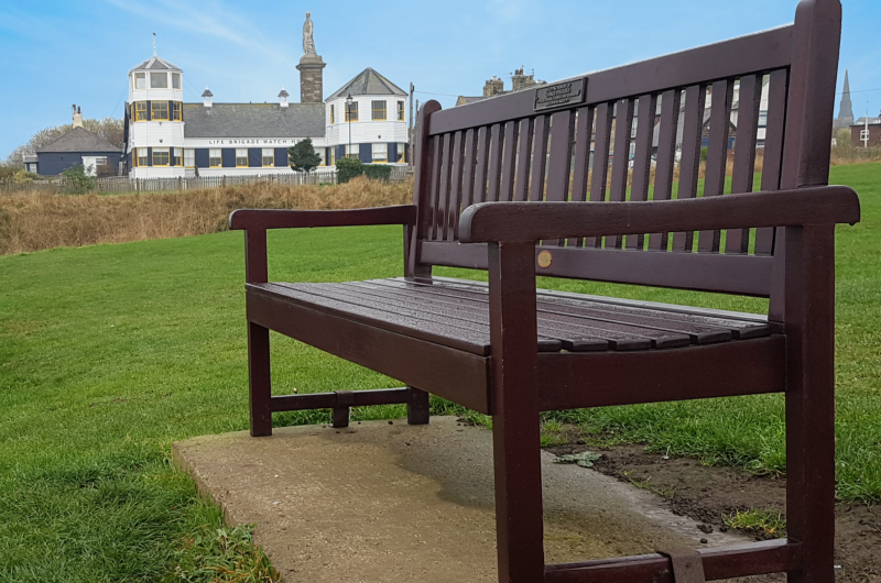 Memorial bench photo