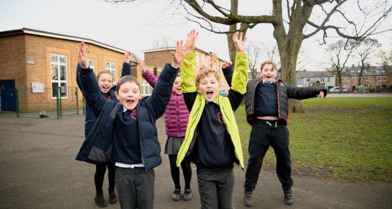 Children celebrating