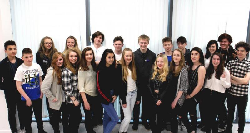 PHOTO: Young Mayor Kieran Archer (centre) with the performers for this year’s Event @ Segedunum.