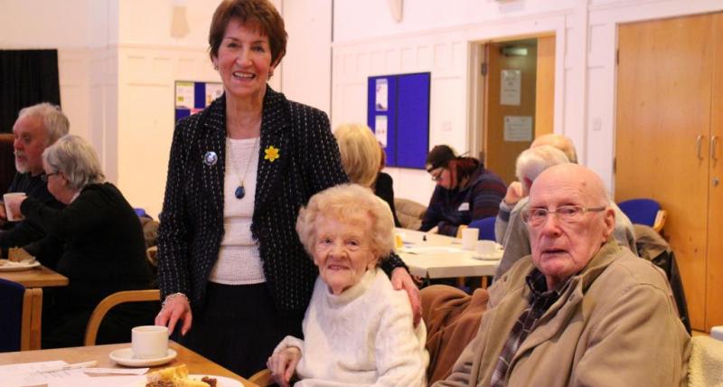 Elected Mayor Norma Redfearn with residents