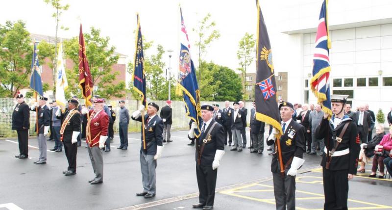 Veterans during last year's ceremony at the White Swan Centre