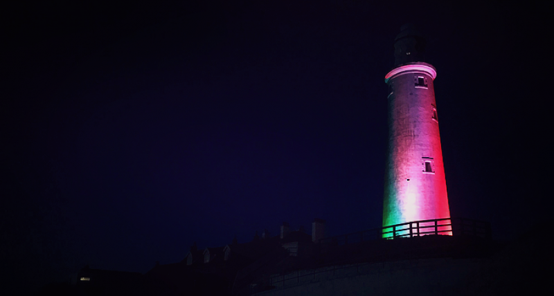 Lighthouse lit for LGBT+ History Month