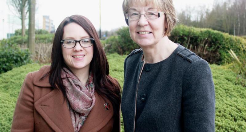 (left to right) Lisa Goodwin, VODA’s chief executive with Cllr Lesley Spillard, chair of the Health and Wellbeing Board and cabinet member for Public Health.