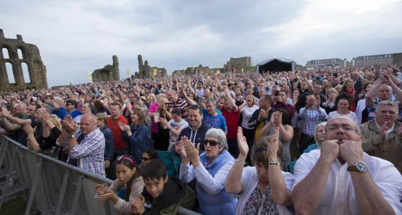 The crowd during the 2015 Mouth of the Tyne Festival