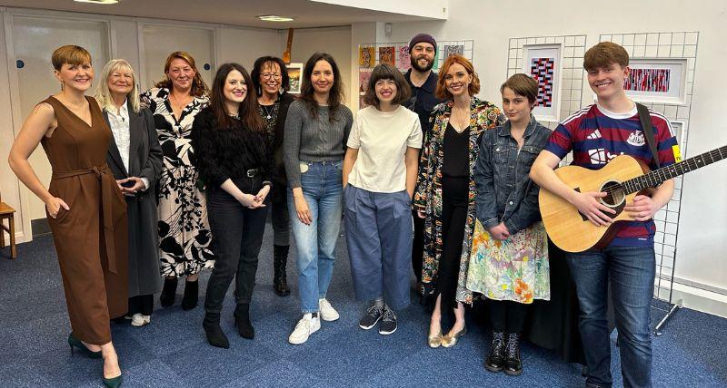 The artists and organisers behind the Pop Up Gallery in North Shields. The artists and organisers behind the Pop Up Gallery in North Shields.