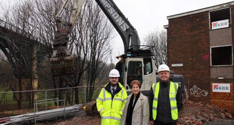 Demolition starts at Helmsley Drive