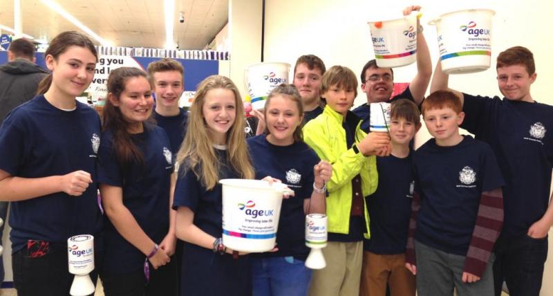 The Youth Council hold a bag pack to raise funds for Age UK